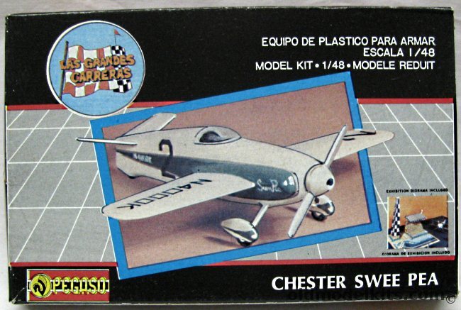 Pegaso 1/48 Chester Swee Pea - with Airport Diorama (Ex-Lindberg), P2040 plastic model kit